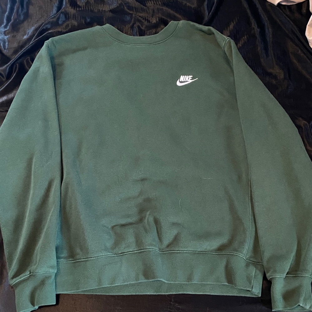Nike Men's Forest Green Crewneck Sweater